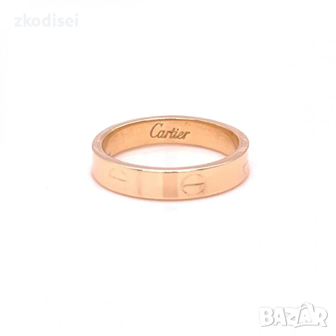 Златен дамски пръстен Cartier 1,14гр. размер:50 14кр. проба:585 модел:37789-1, снимка 2 - Пръстени - 54765525