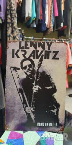 Lenny Kravitz-метална табела(плакет), снимка 3 - Китари - 55247577