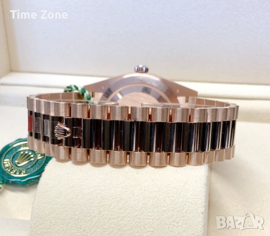 Rolex Day-Date 40mm President Rose Gold Chocolate Dial Diagonal Motif Различни Варианти, снимка 5 - Мъжки - 54047727