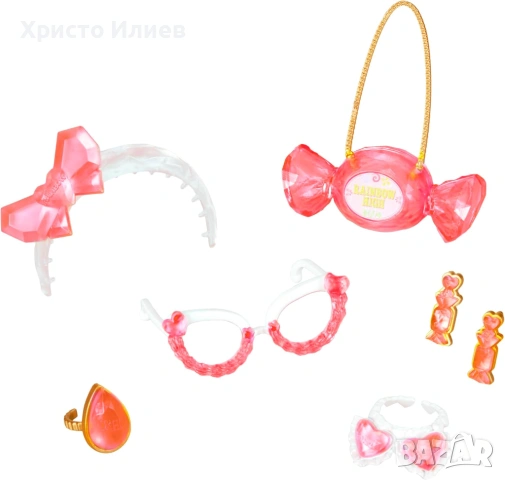 Кукла Rainbow High Creative Crystals - Bella Parker 28см, снимка 7 - Кукли - 54023022