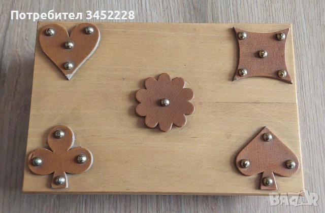 Кутия дървена за карти за ценители , снимка 4 - Декорация за дома - 54172099