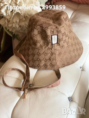 шапка Гучи*GUCCI reversible Bucket hat , снимка 2 - Шапки - 54914630