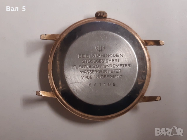 Рядък ръчен мъжки часовник GUB-GLASHUTTE- 26 камъка, снимка 4 - Антикварни и старинни предмети - 54132969