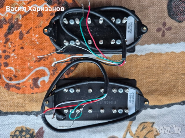 DiMarzio Titan Set – DP259FBK Bridge & DP258BK Neck (Black), снимка 2 - Китари - 53952989