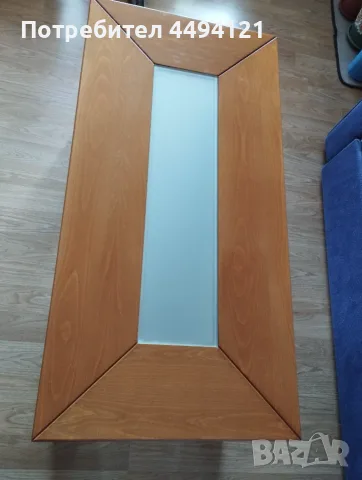 Холна маса от дърво и закалено стъкло , снимка 4 - Маси - 55600610