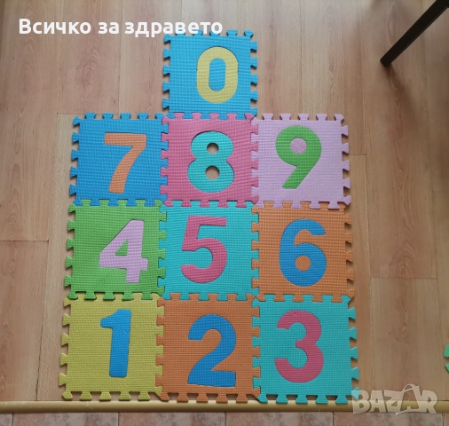Мек пъзел за игра на пода Числа