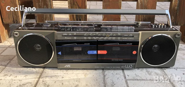 JVC RC-W3LE – ретро  радиокасетофон от Япония, снимка 13 - Радиокасетофони, транзистори - 55598133