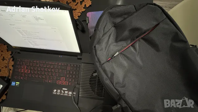 Acer Nitro 5 (i5 11-то / GTX 1650 / 512GB) + ПЪЛЕН ГЕЙМЪРСКИ КОМПЛЕКТ, снимка 6 - Лаптопи за игри - 55647185