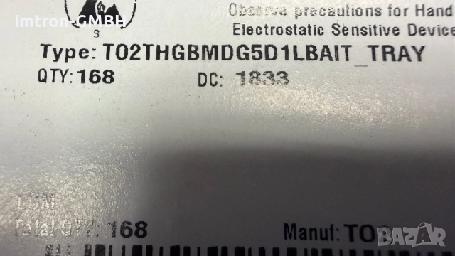 THGBMG5D1LBAIT  Kioxia America  FLASH - NAND Memory IC 32Gbit eMMC 52 MHz 153-WFBGA (11x10), снимка 4 - Друга електроника - 45095723