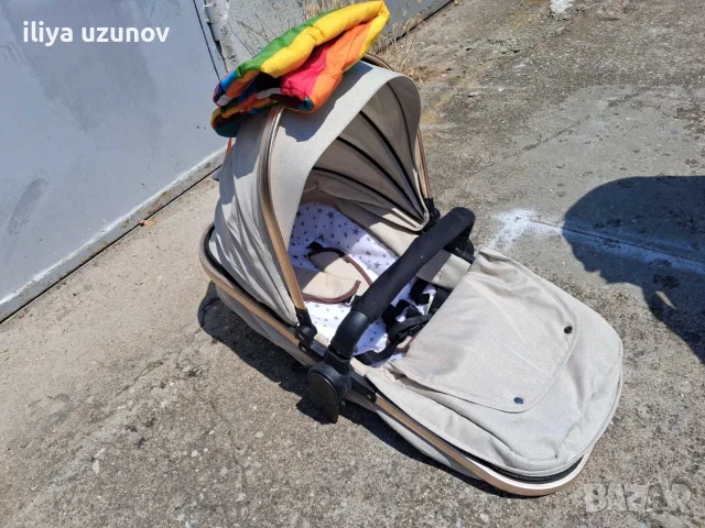 Детска количка със зимен и летен кош + чанта и комарник, снимка 3 - Детски колички - 55414708