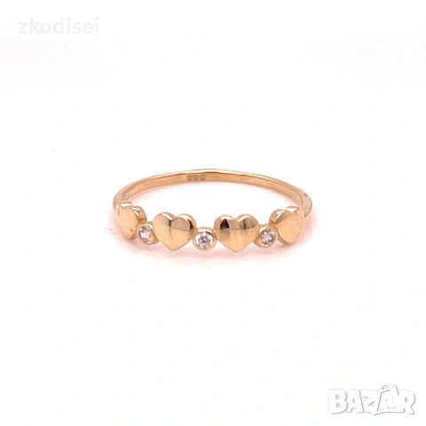 Златен дамски пръстен 0,93гр. размер:54 14кр. проба:585 модел:38809-5