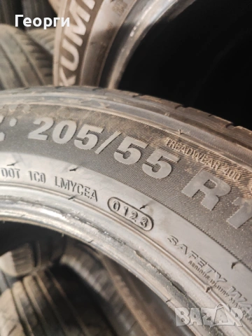 4бр.летни гуми 205/55/16 Kumho, снимка 8 - Гуми и джанти - 54713680