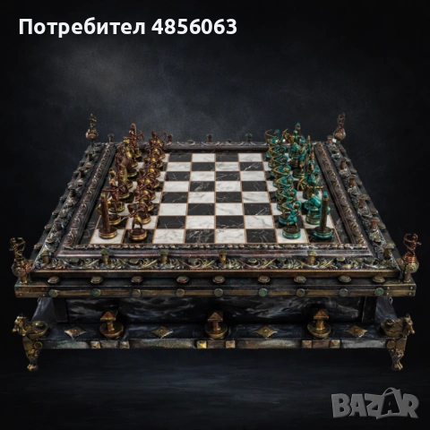 Маса за шах RELIC - Pedestal, снимка 4 - Шах и табла - 54901399