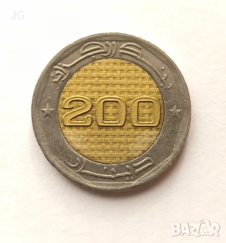 Монета от Алжир 200 динара 2019 арабска монета от Африка 1962-2012 50 ГОДИНИ НЕЗАВИСИМОСТ, снимка 3 - Нумизматика и бонистика - 55630591