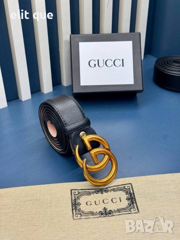 колани от естествена кожа в кутия Gucci , снимка 2 - Колани - 55237040
