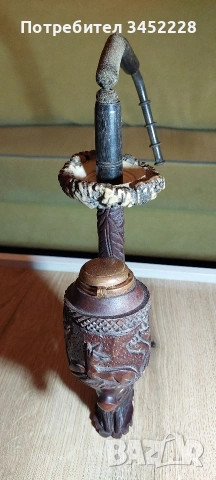 Лула дърворезба и кост за ценители , снимка 2 - Антикварни и старинни предмети - 54019383