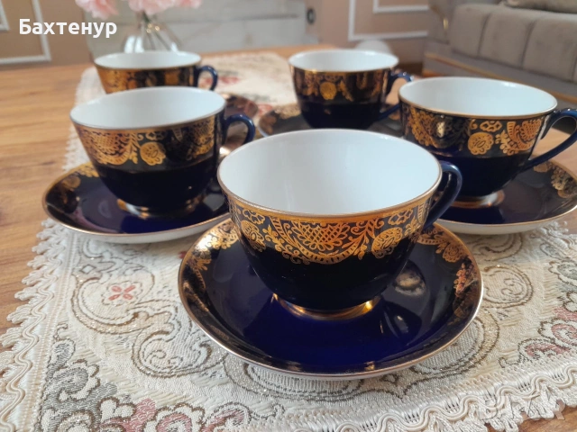 Кобалт сервиз ЛФЗ, снимка 3 - Сервизи - 54987283