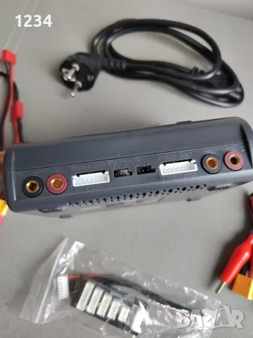 HTRC Lipo C240 Duo зарядно устройство RC зарядно за LiPo Li-ion LiHV LiFe NiMH NiCD Pb, снимка 3 - Друга електроника - 55406620