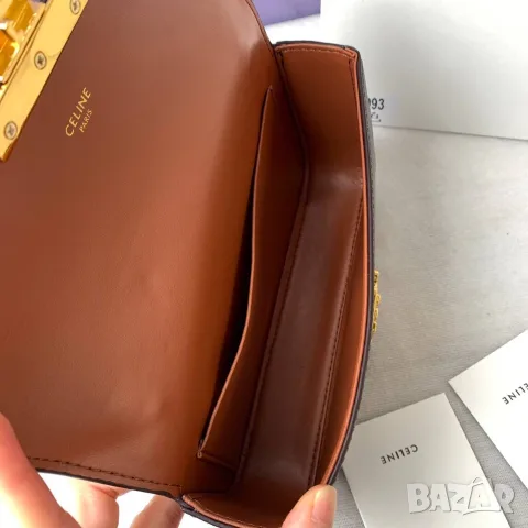 Celine Triomphe Chain Bag, снимка 7 - Чанти - 55417215