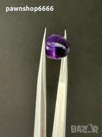 Естествен аметист кабошон – 5.785 ct – Наситен виолетов цвят, снимка 2 - Други - 54845634
