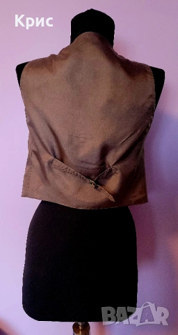 MASSIMO DUTTI уникален дамски бродиран елек, снимка 3 - Корсети, бюстиета, топове - 54443398
