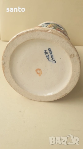 Винтидж немска халба за бира с калаен капак (Beer Stein), снимка 8 - Други ценни предмети - 54661245
