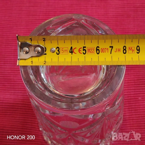 Кристална ваза Bohemia, Чехословакия. , снимка 9 - Вази - 55279896