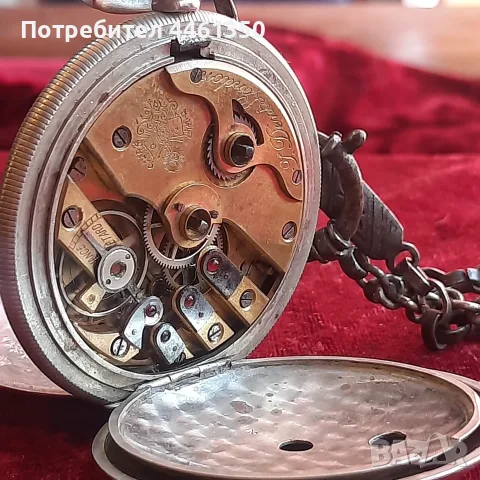 Старинен Османски джобен часовник J.Dent.London, , снимка 3 - Антикварни и старинни предмети - 55353600