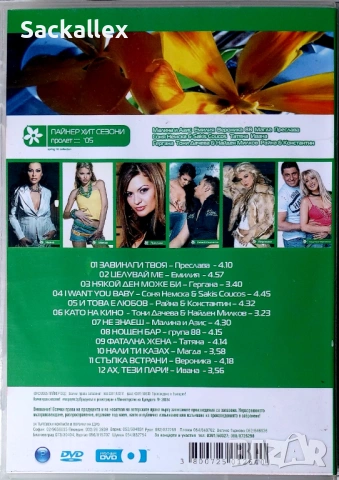 Пайнер хит сезони пролет 2005 (DVD), снимка 3 - DVD дискове - 54883514