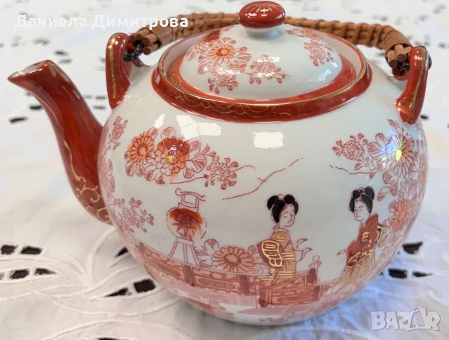 Японски порцеланов сервиз за дълго кафе/чай, снимка 6 - Сервизи - 55479200