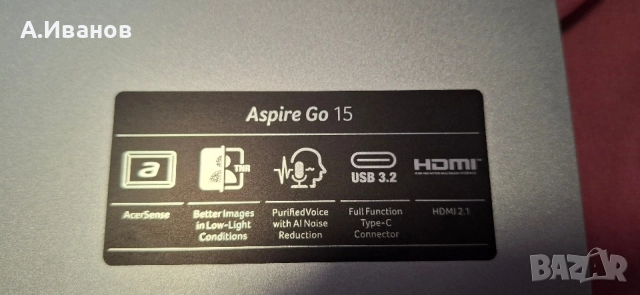 ACER Aspire Go 15 i5-1334U 512gb, снимка 3 - Лаптопи за работа - 55391721