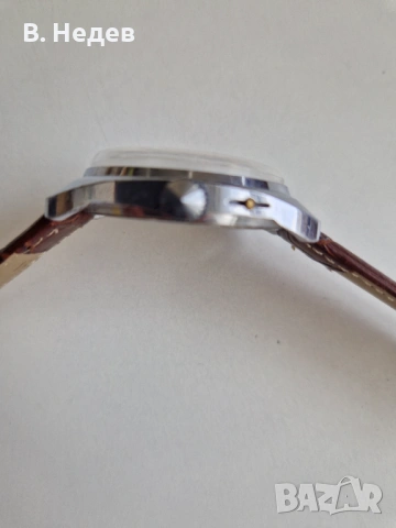 SLAVA, cal. 2428, ръчно нав-е, made in USSR, каса – 37мм, снимка 5 - Мъжки - 34171588