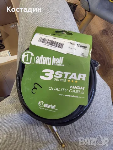 аудио кабел Adam Hall 3 Star (XLR женски към 6.3 мм жак) - 3 метра