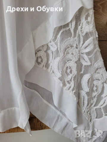 Нова бяла асиметрична бохо туника made in Italy , снимка 4 - Туники - 54945441
