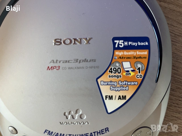 Дискмен нов Sony , снимка 4 - MP3 и MP4 плеъри - 55247311
