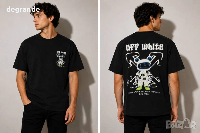♣️Мъжка тениска 💫Off White💫 3 модела 👇👇👇, снимка 3 - Тениски - 55047772