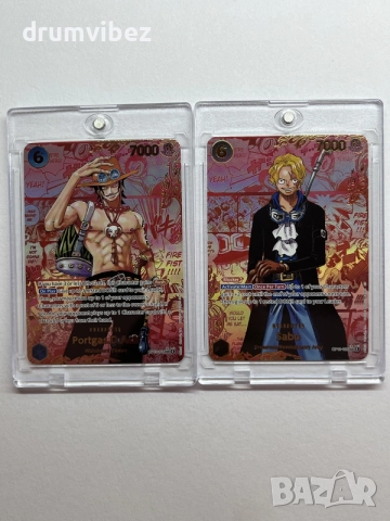 One Piece - Portgas.D.Ace & Sabo SEC Cards, снимка 7 - Колекции - 55492920