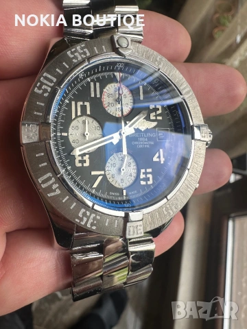 Breitling Avenger II Black Dial 48mm Stainless Steel Mens