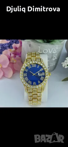 Royal Gold Watch – Sapphire 💙 | дамски часовник с кристали