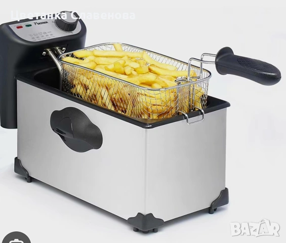 Bestron AF351 фритюрник, неръждаема стомана, 1000W, снимка 2 - Фритюрници - 51486185
