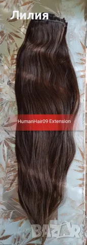 Индийска коса 220гр, 61см дължина. 100% естествен косъм!, снимка 3 - Аксесоари за коса - 55498436