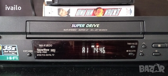 VHS-Panasonic NV-fj620, снимка 11 - Плейъри, домашно кино, прожектори - 54015241