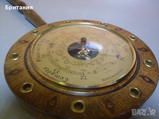 Стар работещ барометър., снимка 9 - Антикварни и старинни предмети - 55497200