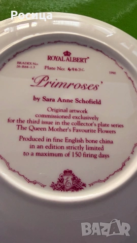Колекционерски чинии на Royal Albert, снимка 9 - Колекции - 54958580
