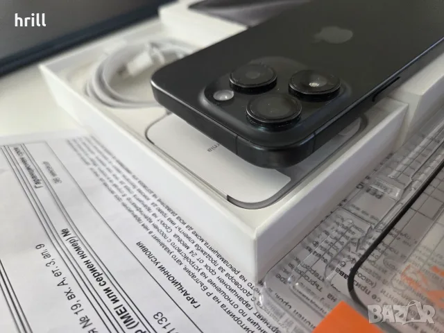 Нов iPhone 15 PRO Гаранция Yettel черен Black Titanium, снимка 6 - Apple iPhone - 55562846