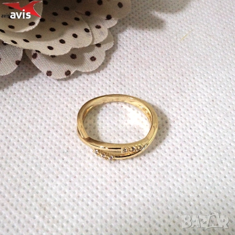 Пръстен с 14К златно покритие 224860