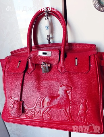 Дамска чанта Hermes Birkin Оригинал, снимка 6 - Чанти - 54292841