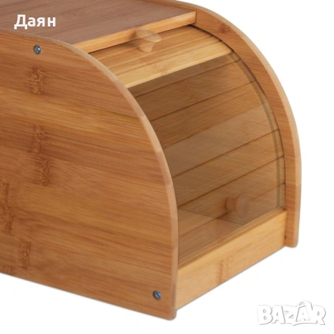 Бамбукова кутия за хляб Relaxdays, снимка 4 - Декорация за дома - 54495575