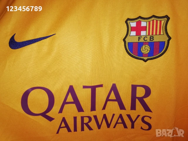 Barcelona Neymar Jr Nike нова оригинална тениска фланелка Барселона Неймар екип 2015-2016, снимка 7 - Тениски - 53375632
