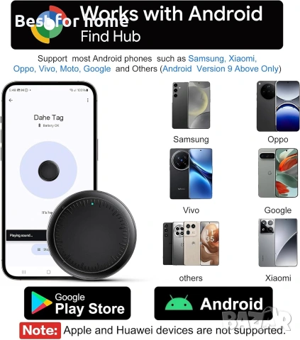 Android Air Tracker, 4 броя Android Smart Tag, Работи с приложението Google Where is, Bluetooth , снимка 2 - Друга електроника - 54959973